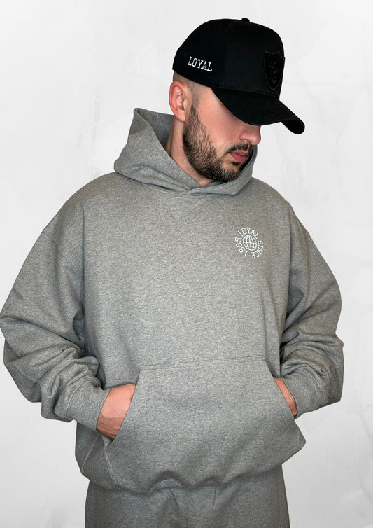Loyal Oversized Hoodie Marl Grey