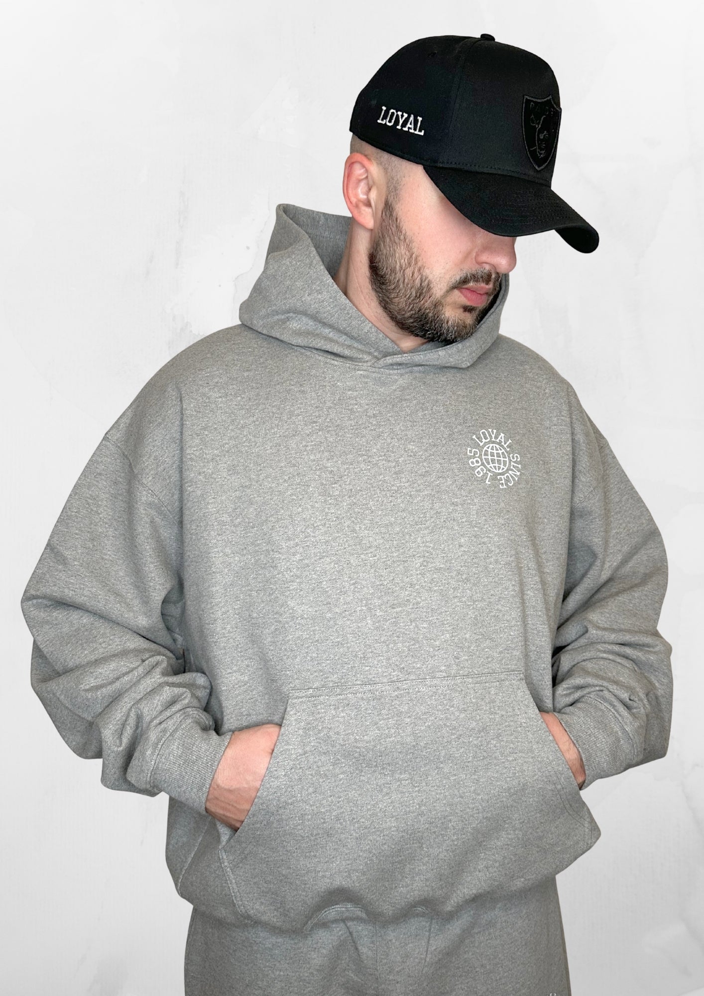 Loyal Oversized Hoodie Marl Grey
